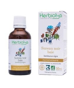 Herbiolys PHYTO Sureau noir baie 50mL BIO - Sambucus nigra BIO, 50 ml